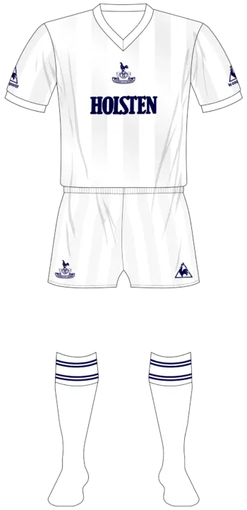 1983-85 Home [White Shorts / Small Sponsor]