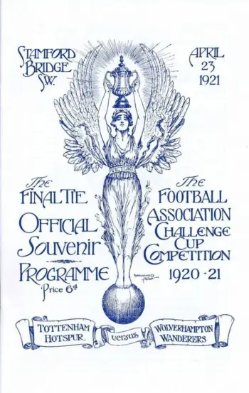 Spurs v Wolverhampton Wanderers (23 Apr 1921) Programme