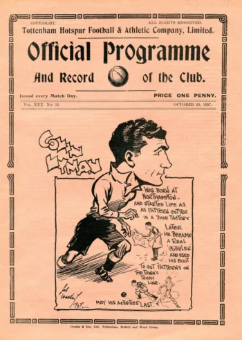 Spurs v Plymouth Argyle (23 Oct 1937) Programme