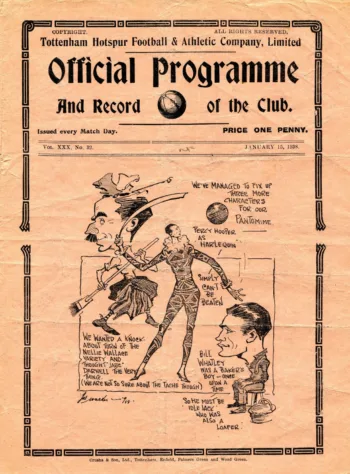 Spurs v Nottingham Forest (15 Jan 1938) Programme