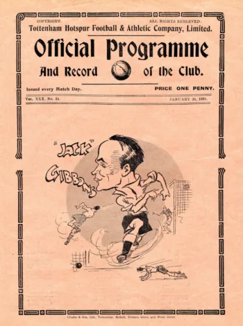 Spurs v New Brighton AFC (26 Jan 1938) Programme