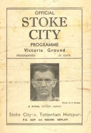 Spurs v Stoke City (15 Jan 1947) Programme