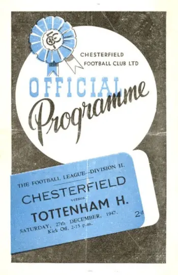 Spurs v Chesterfield FC (27 Dec 1947) Programme