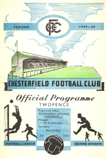 Spurs v Chesterfield FC (27 Dec 1949) Programme