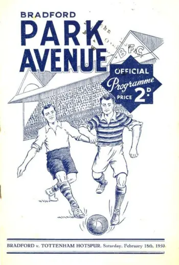 Spurs v Bradford Park Avenue (18 Feb 1950) Programme