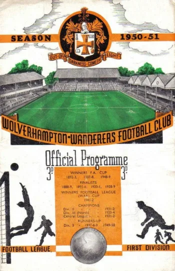 Spurs v Wolverhampton Wanderers (16 Sep 1950) Programme