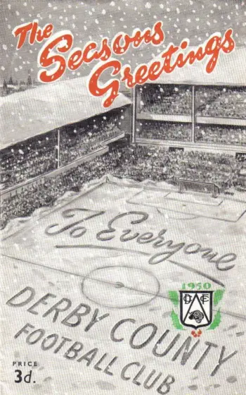 Spurs v Derby County (25 Dec 1950) Programme
