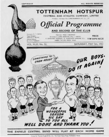Spurs v Liverpool FC (05 May 1951) Programme