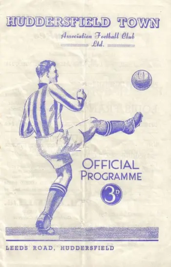 Spurs v Huddersfield Town (10 Nov 1951) Programme