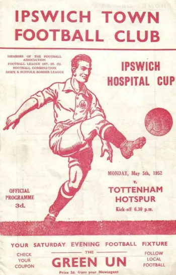 Spurs v Ipswich Town (05 May 1952) Programme