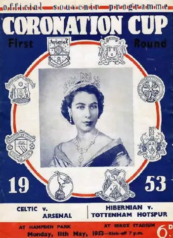 Spurs v Hibernian (12 May 1953) Programme