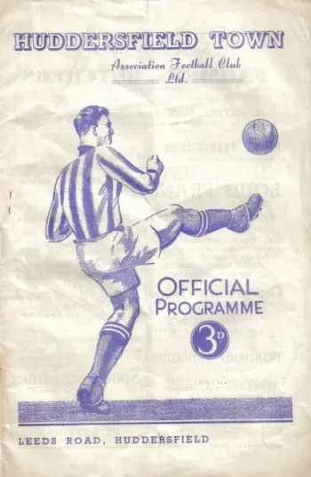 Spurs v Huddersfield Town (10 Apr 1954) Programme