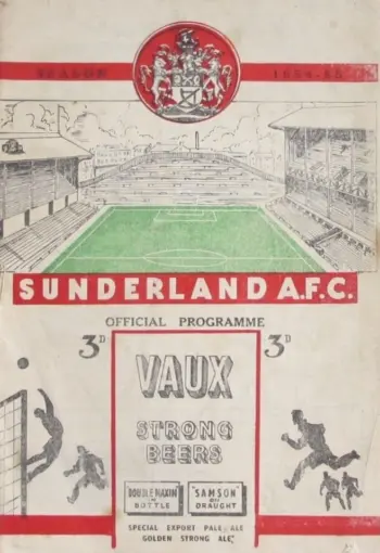 Spurs v Sunderland AFC (01 Jan 1955) Programme