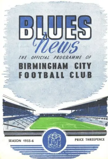 Spurs v Birmingham City (01 Oct 1955) Programme