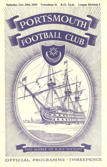 Spurs v Portsmouth FC (29 Oct 1955) Programme