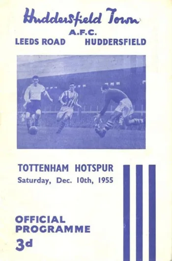 Spurs v Huddersfield Town (10 Dec 1955) Programme