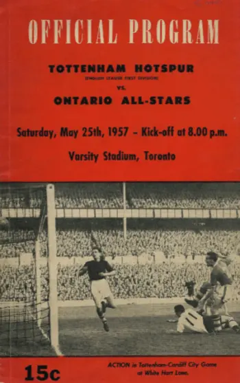 Spurs v Select (25 May 1957) Programme