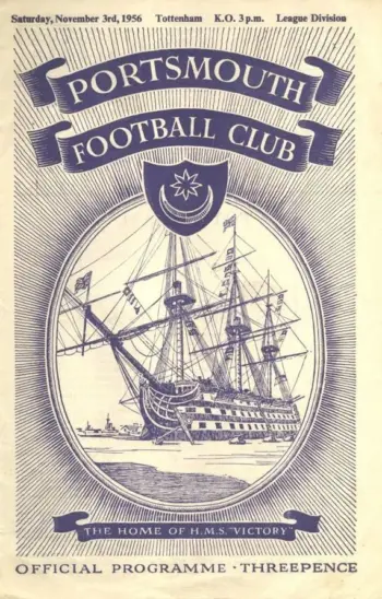 Spurs v Portsmouth FC (03 Nov 1956) Programme