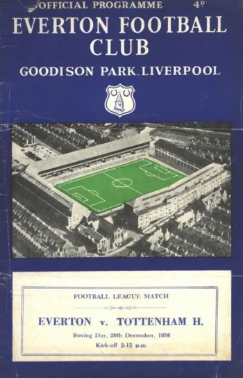 Spurs v Everton FC (26 Dec 1956) Programme
