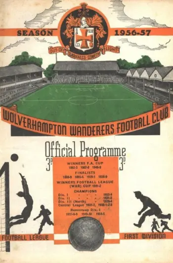 Spurs v Wolverhampton Wanderers (12 Jan 1957) Programme