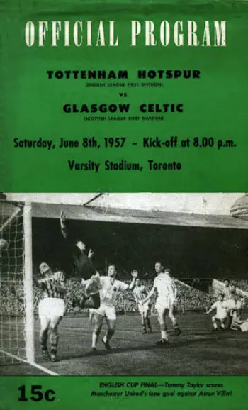 Spurs v Celtic FC (08 Jun 1957) Programme
