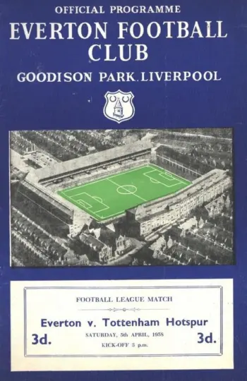 Spurs v Everton FC (05 Apr 1958) Programme