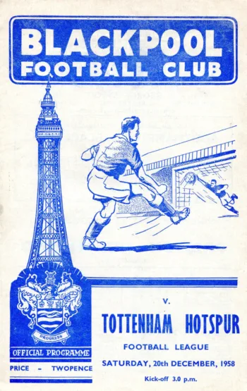 Spurs v Blackpool FC (20 Dec 1958) Programme