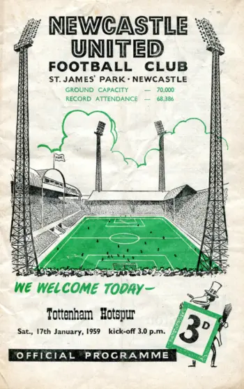 Spurs v Newcastle United (17 Jan 1959) Programme