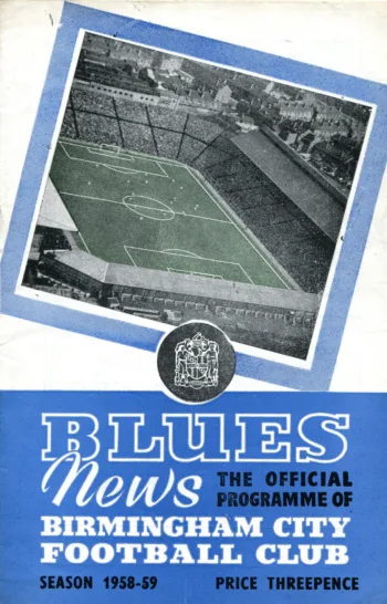 Spurs v Birmingham City (11 Apr 1959) Programme