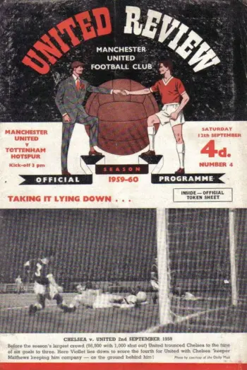 Spurs v Manchester United (12 Sep 1959) Programme