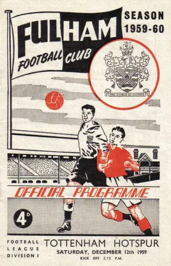 Spurs v Fulham FC (12 Dec 1959) Programme