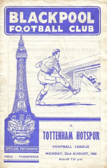 Spurs v Blackpool FC (22 Aug 1960) Programme