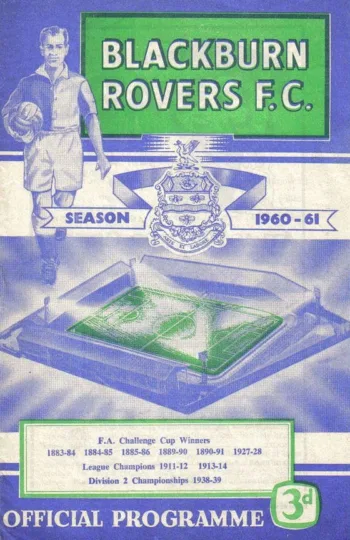 Spurs v Blackburn Rovers (27 Aug 1960) Programme
