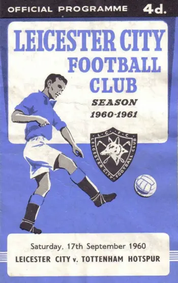 Spurs v Leicester City (17 Sep 1960) Programme