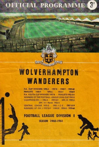 Spurs v Wolverhampton Wanderers (01 Oct 1960) Programme