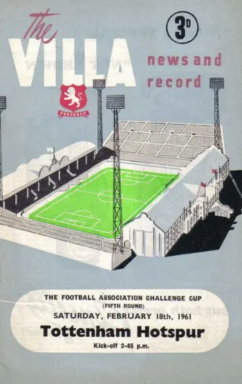 Spurs v Aston Villa (18 Feb 1961) Programme