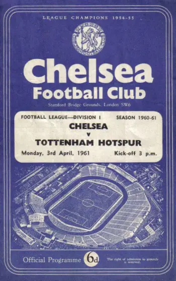 Spurs v Chelsea FC (03 Apr 1961) Programme