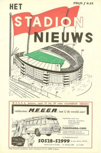 Spurs v Feyenoord (15 May 1961) Programme