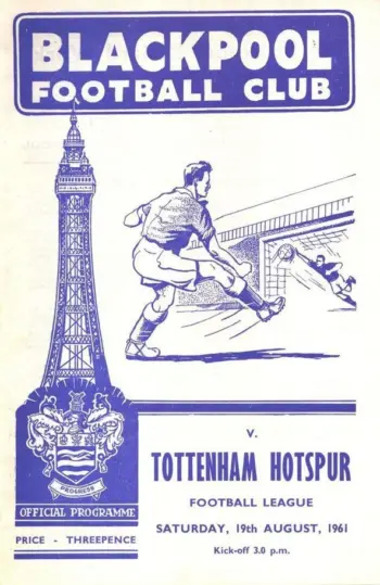 Spurs v Blackpool FC (19 Aug 1961) Programme