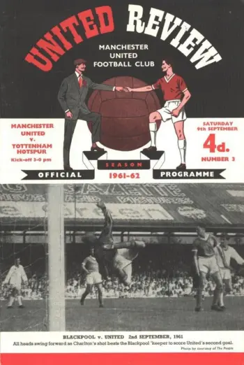 Spurs v Manchester United (09 Sep 1961) Programme