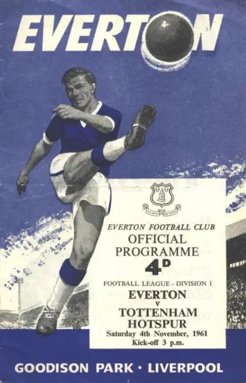 Spurs v Everton FC (04 Nov 1961) Programme