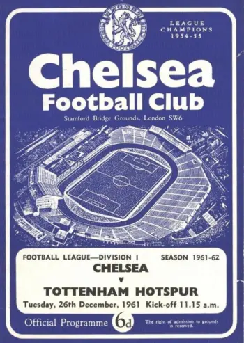 Spurs v Chelsea FC (26 Dec 1961) Programme