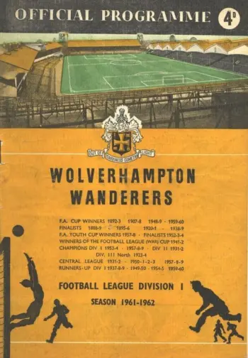 Spurs v Wolverhampton Wanderers (03 Feb 1962) Programme
