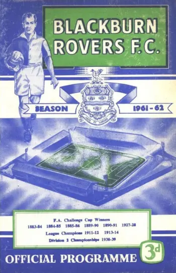 Spurs v Blackburn Rovers (23 Apr 1962) Programme