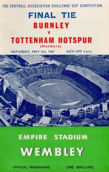 Spurs v Burnley FC (05 May 1962) Programme