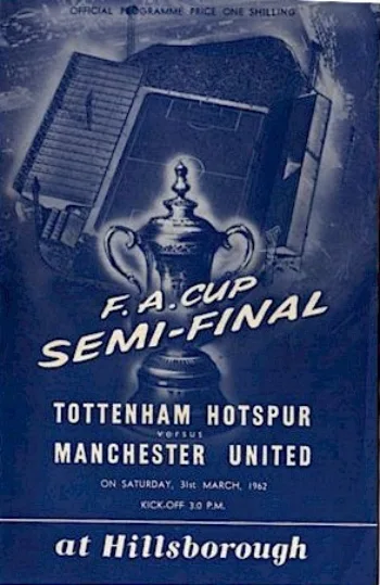 Spurs v Manchester United (31 Mar 1962) Programme