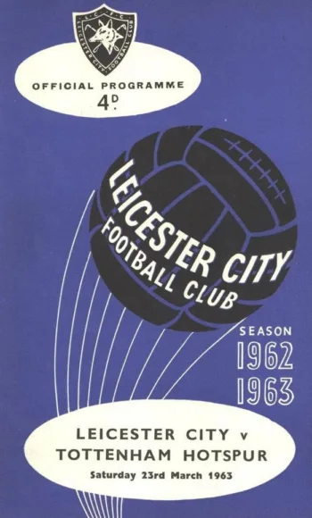 Spurs v Leicester City (23 Mar 1963) Programme