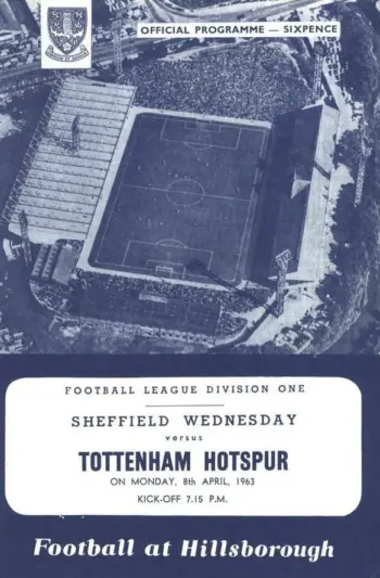 Spurs v Sheffield Wednesday (08 Apr 1963) Programme