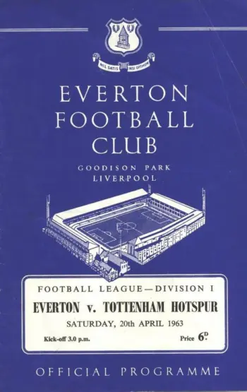 Spurs v Everton FC (20 Apr 1963) Programme