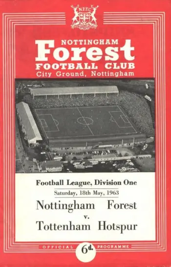 Spurs v Nottingham Forest (18 May 1963) Programme